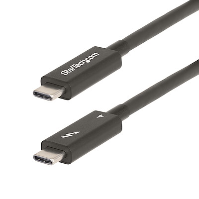 Thunderbolt 4ケーブル/2m/8K60Hz/40Gbps/100W PD/USB4 USB-C互換/映像出力