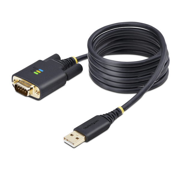 USB - RS232Cシリアル変換ケーブル/ストレート/USB 2.0/2m/1ポート/オスオス/シリアルコンバーター