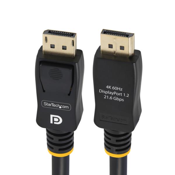 DisplayPort 1.2 ケーブル/4.6m/4K60Hz/VESA/ラッチ付き/DPオス - DPオス/ブラック