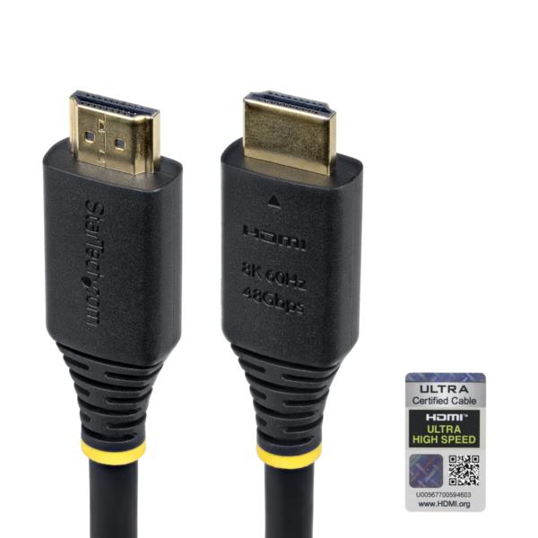 HDMI 2.1ケーブル/4m/8K60Hz/48Gbps/HDR10+ eARC/柔らか/TV モニター接続用