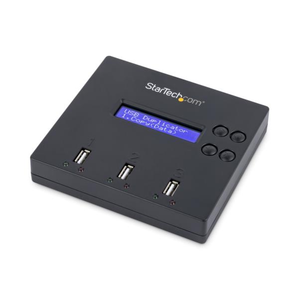 USBメモリデュプリケーター/1対2/独立型/PC不要/最大1.5GB/分/1回・3回上書き消去機能/LCD搭載