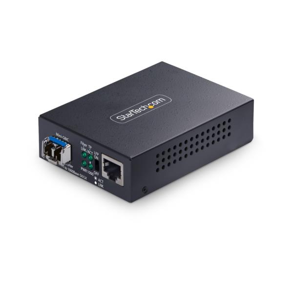 光メディアコンバーター/RJ45 - LC変換/シングルモード/ 10/100/1000Mbps /20km伝送