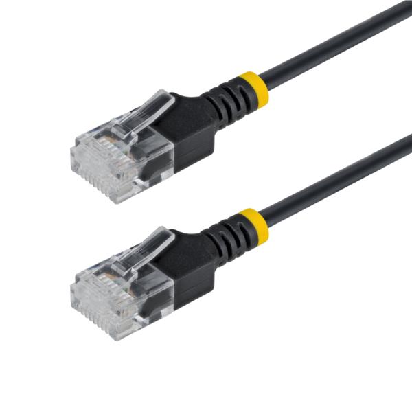 CAT6A LANケーブル／超スリム／50cm／ブラック／UTP／34AWG／純銅導体／個別試験済／カテゴリ6A