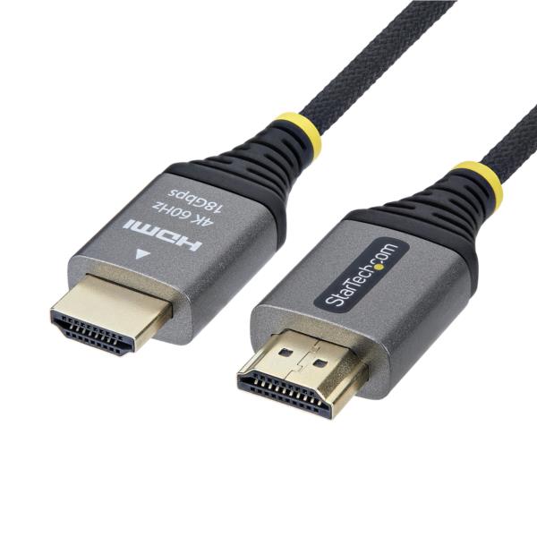 HDMI 2.0ケーブル/フレキシブル/1m/ 4K60Hz/18Gbps/Premium HDMI/会議室AV環境用