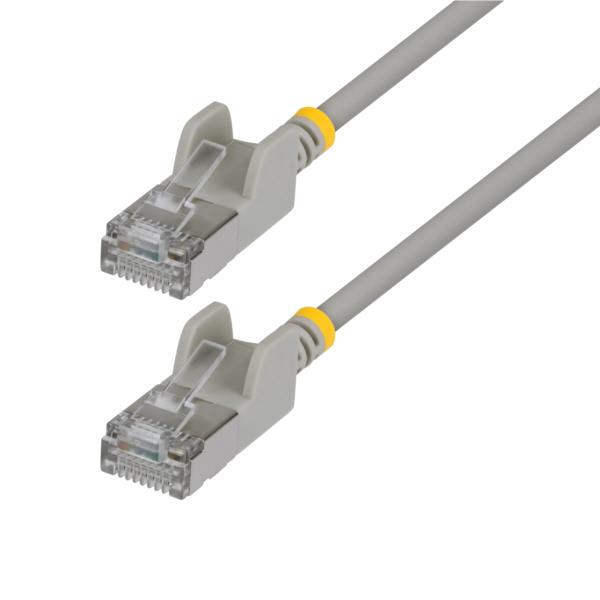 CAT6A LANケーブル/超スリム/30cm/グレー/ツメ折れ防止/FTP/超極細 RJ45イーサネットケーブル