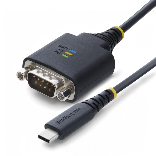 USB-C - RS232Cシリアル変換ケーブル/クロス/2m/オス-メス/COM保持機能/着脱式ねじ ナット/ESD保護