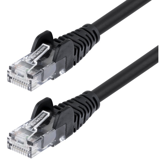 Cat6 LANケーブル/15m/ブラック/UTP/100W PoE/純銅導体/スナッグレス/カテゴリ6 イーサネット