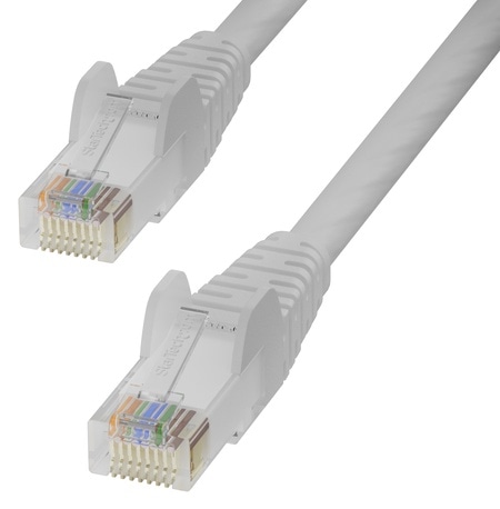 Cat6 LANケーブル/5m/ホワイト/UTP/100W PoE/純銅導体/スナッグレス/カテゴリ6 イーサネット