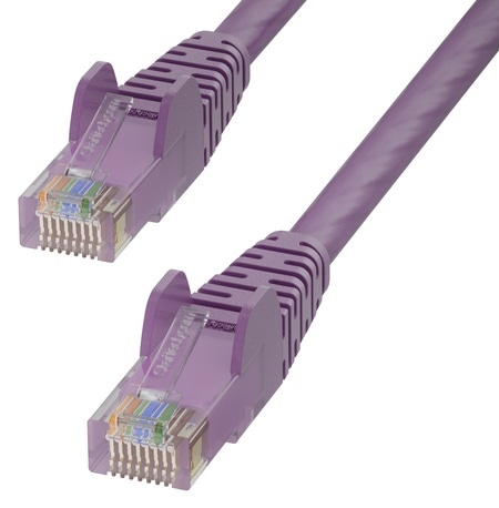 Cat6 LANケーブル/7m/パープル/UTP/100W PoE/純銅導体/スナッグレス/カテゴリ6 イーサネット
