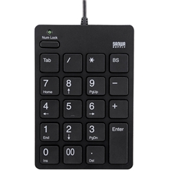 USB2.0ハブ付テンキー（ブラック）