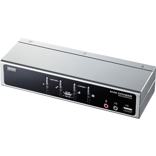 USB・PS/2コンソール両対応パソコン自動切替器（4：1）
