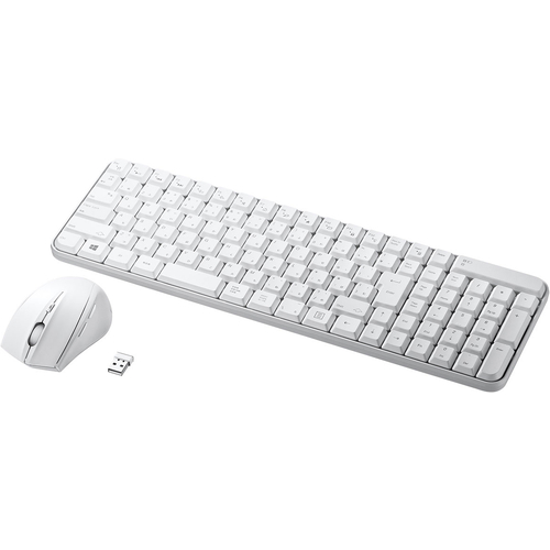 マウス付きワイヤレスキーボード（ホワイト）