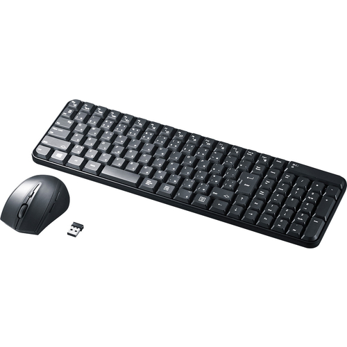 マウス付きワイヤレスキーボード（ブラック）
