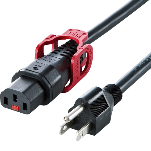抜け防止ロック式電源コード ロックプラス（3m）