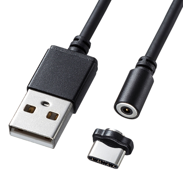 超小型Magnet脱着式USB TypeCケーブル 1m