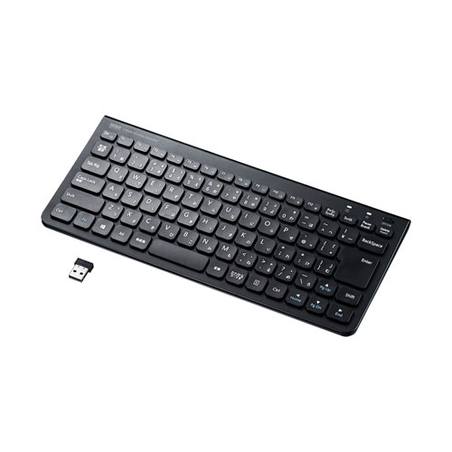 ワイヤレススリムキーボード（ブラック）