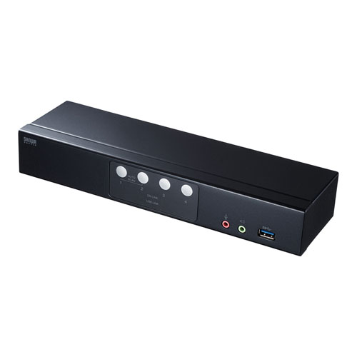 DisplayPort対応パソコン自動切替器（4：1）