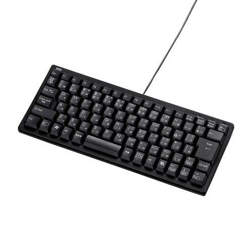 コンパクトキーボード（テンキーなし・ブラック）