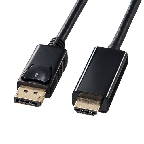 DisplayPort-HDMI変換ケーブル（ブラック・1m）
