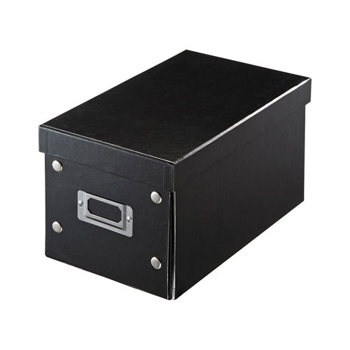 組み立て式CD BOX（ブラック・W165mm）