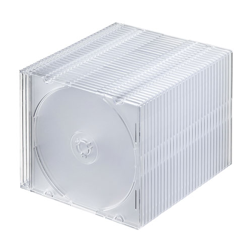 Blu-ray・DVD・CDケース（スリムタイプ・30枚セット・クリア）