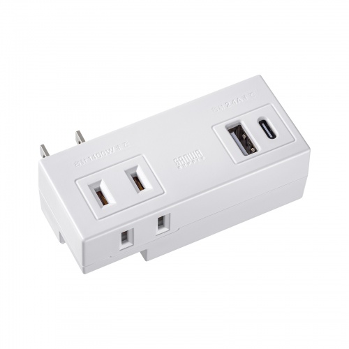 モバイルタップ （AC×2個口＋USB-A×1＋Type-C×1）