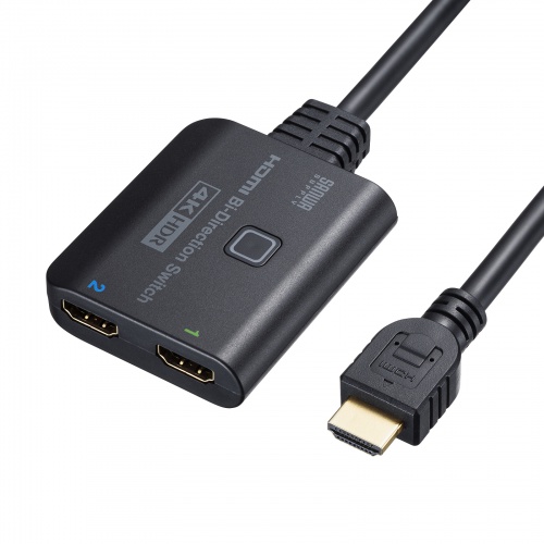 4K・HDR・HDCP2.2対応HDMI切替器（2入力・1出力または1入力・2出力）