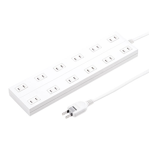 電源タップ（2P・12個口・2m）