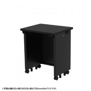 eデスク（ブラック） W650×D500×H720【受注生産品】