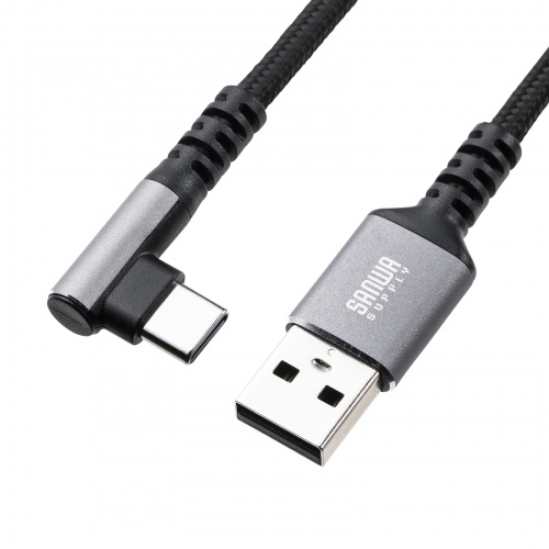 USB 2.0 Type-Cケーブル（C-A・L型・2m）