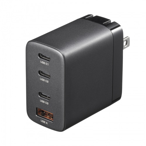 USB PD対応AC充電器（PD65W・C×3＋A×1）