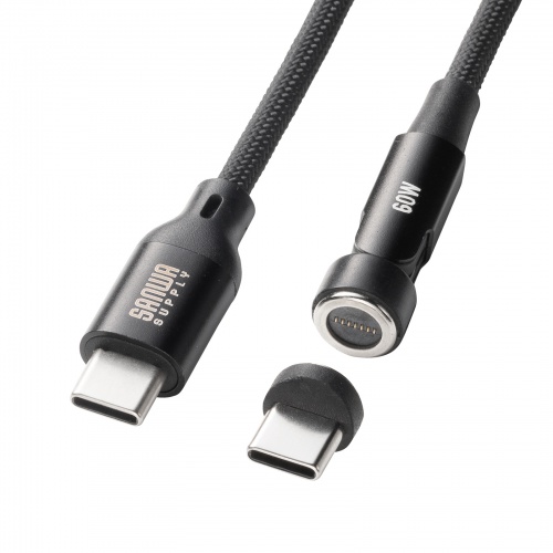 USB2.0 Type-Cケーブル（マグネットコネクタ・540度回転・PD60W・2m）