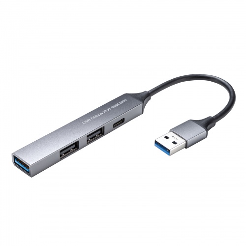 USB 5Gbps 4ポート コンボ超スリムハブ