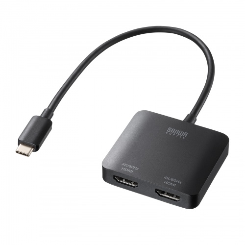 USB Type C-HDMI変換アダプタ（2ポート/4K対応）