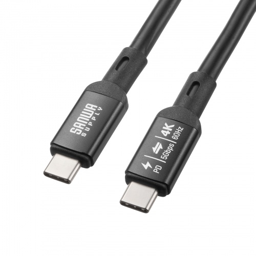 USB5Gbps Type-Cケーブル（PD75W・DP Altモード対応・5m）
