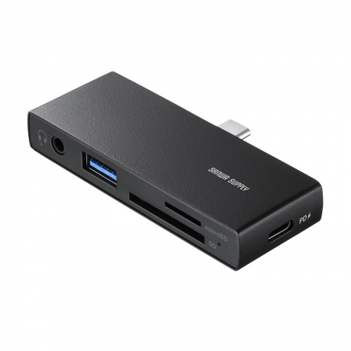 USB 5Gbps Type-C カードリーダー（USB2ポート搭載）