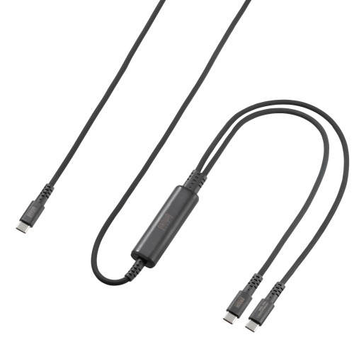 USB2.0Type-Cケーブル（2台同時充電＋通信・PD100W）