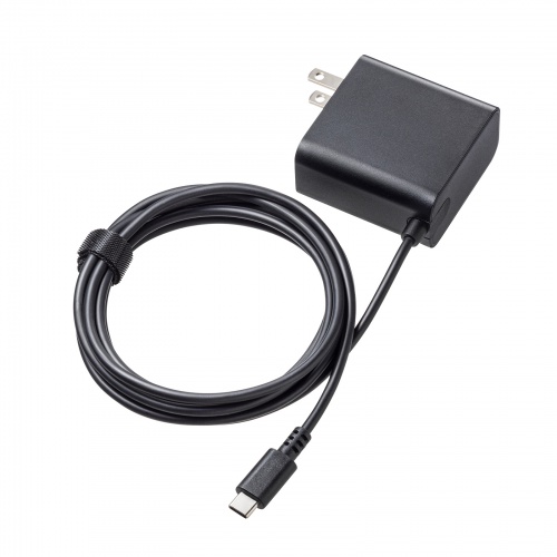 USB PD対応AC充電器（PD65W・Type-Cケーブル一体型）