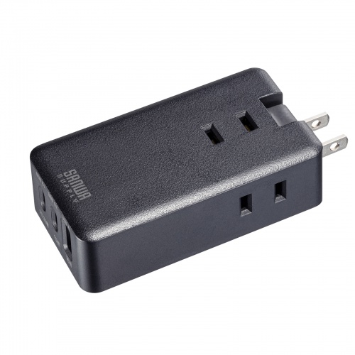 モバイルタップ（AC×3個口＋Type-C×2・USB-A×1・PD33W・ブラック）