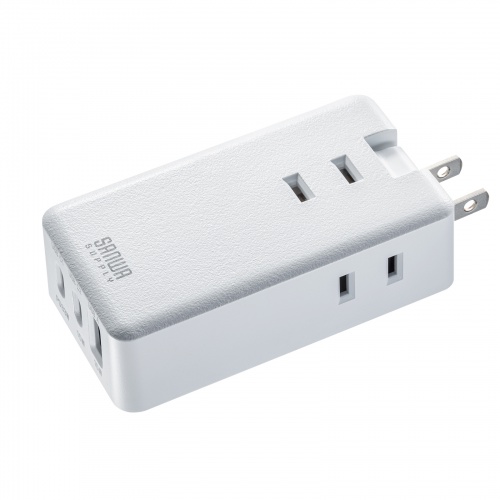 モバイルタップ（AC×3個口＋Type-C×2・USB-A×1・PD33W・ホワイト）