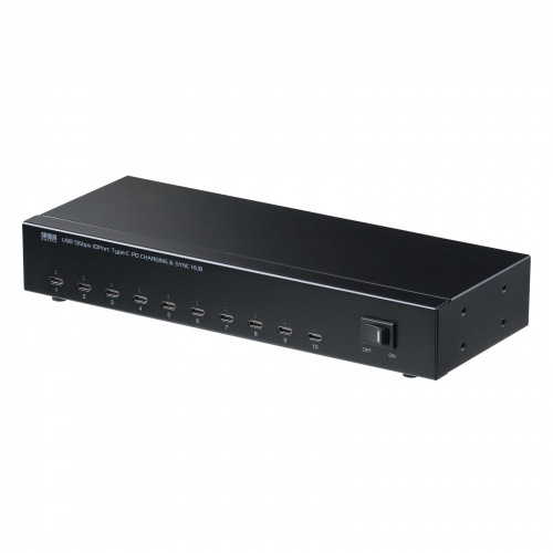 USB 5Gbps Type-C 10ポートハブ
