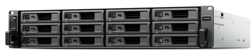 冗長電源搭載1U12ベイ拡張ユニット RackStation RX1225RP