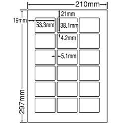 シートカットラベル A4版 18面付(1ケース500シート)
