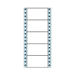 タックフォームラベル 4 5/10インチ×10インチ 5面付(1ケース1000折)