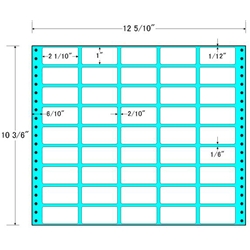 タックフォームラベル 12 5/10インチ×10 3/6インチ 45面付(1ケース500折)