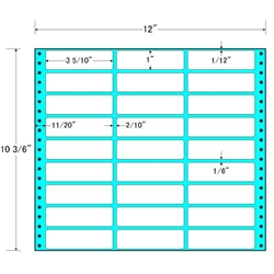 タックフォームラベル 12インチ×10 3/6インチ 27面付(1ケース500折)