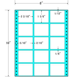 タックフォームラベル 8インチ×10インチ 15面付(1ケース500折)