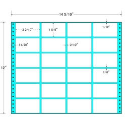 タックフォームラベル 14インチ5/10 ×12インチ 24面付(1ケース500折)