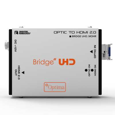 超小型軽量4K UHD対応HDMI2.0光延長器 受信機