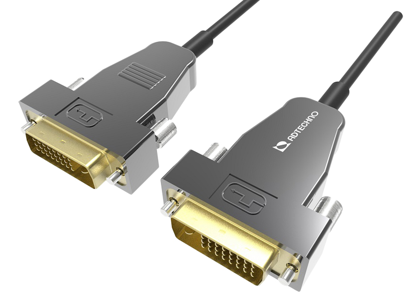 シングルリンク対応高強度アクティブ光ファイバDVI-Dケーブル 50m